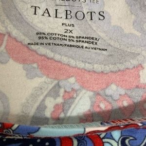 Talbots 3/4 tee shirts